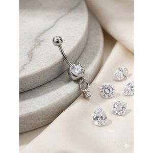 Bfa Classics | Jewelry | Classic Stainless Steel Single Bezelset Cz ...